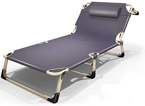 CHCHC Tragbares Klappbett, Outdoor Camping Beach Stuhl unterstützt 380 lbs einstellbare Büro -Nickerchen -Einzelbett -Lounge -Stühle Liegen CHCHC Tragbares Klappbett, Outdoor Camping Beach Stuhl unterstützt 380 lbs einstellbare Büro -Nickerchen -Einzelbett -Lounge -Stühle Liegen von CHCHC