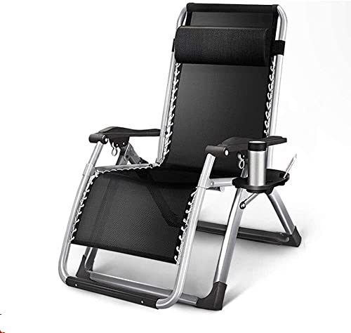 CHCHC Zero Gravity Stuhl mit Tassenhalter Falten einstellbare tragbare Liege Büro Patio Beach Pool Lounge Liege Liegen von CHCHC