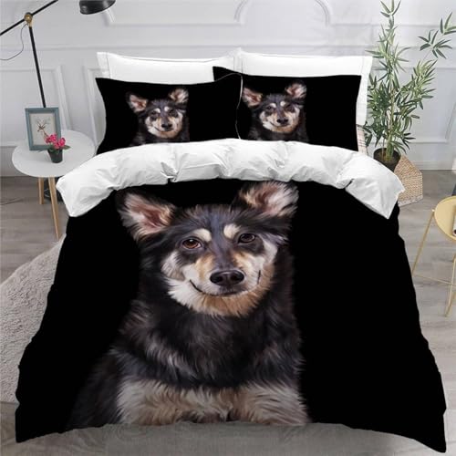CHCHNXY BettwäSche 155x220,Hund 3D Print Bettwäsche-Set,Weich Microfaser Bettbezug Mit Leichtläufigem Reißverschluss,3 Teilig Kinderbettwäsche(2*Kissenbezug 80x80cm CHCHNXY BettwäSche 155x220,Hund 3D Print Bettwäsche-Set,Weich Microfaser Bettbezug Mit Leichtläufigem Reißverschluss,3 Teilig Kinderbettwäsche(2*Kissenbezug 80x80cm von CHCHNXY
