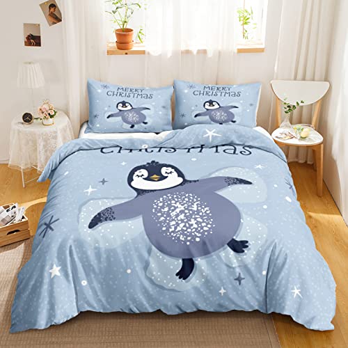 CHCHNXY BettwäSche 200x220,Blue Penguin 100% Microfaser 3D Print Bettbezug Mit 2 Kissenbezug 80x80cm Mit Reißverschluss,Weich Und Angenehme Bettwäsche Set Für Erwachsener CHCHNXY BettwäSche 200x220,Blue Penguin 100% Microfaser 3D Print Bettbezug Mit 2 Kissenbezug 80x80cm Mit Reißverschluss,Weich Und Angenehme Bettwäsche Set Für Erwachsener von CHCHNXY