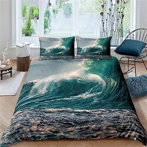 CHCHNXY BettwäSche 200x220,Meereswellen 100% Microfaser 3D Print Bettbezug Mit 2 Kissenbezug 80x80cm Mit Reißverschluss,Weich Und Angenehme Bettwäsche Set Für Erwachsener CHCHNXY BettwäSche 200x220,Meereswellen 100% Microfaser 3D Print Bettbezug Mit 2 Kissenbezug 80x80cm Mit Reißverschluss,Weich Und Angenehme Bettwäsche Set Für Erwachsener von CHCHNXY