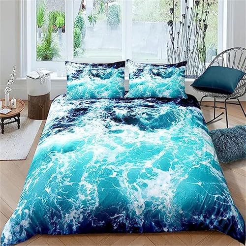 CHCHNXY BettwäSche 200x220,Ozean 100% Microfaser 3D Print Bettbezug Mit 2 Kissenbezug 80x80cm Mit Reißverschluss,Weich Und Angenehme Bettwäsche Set Für Erwachsener CHCHNXY BettwäSche 200x220,Ozean 100% Microfaser 3D Print Bettbezug Mit 2 Kissenbezug 80x80cm Mit Reißverschluss,Weich Und Angenehme Bettwäsche Set Für Erwachsener von CHCHNXY
