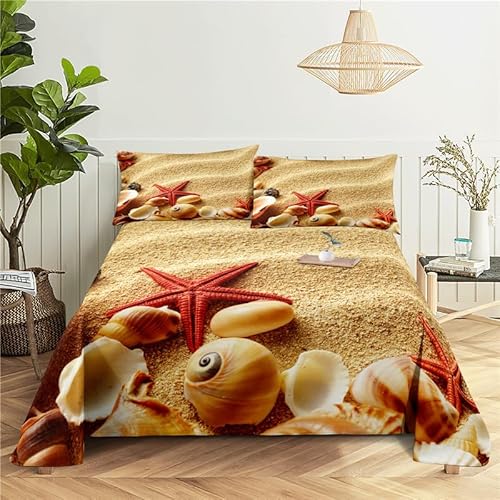 CHCHNXY BettwäSche 200x220,Seestern 100% Microfaser 3D Print Bettbezug Mit 2 Kissenbezug 80x80cm Mit Reißverschluss,Weich Und Angenehme Bettwäsche Set Für Erwachsener CHCHNXY BettwäSche 200x220,Seestern 100% Microfaser 3D Print Bettbezug Mit 2 Kissenbezug 80x80cm Mit Reißverschluss,Weich Und Angenehme Bettwäsche Set Für Erwachsener von CHCHNXY