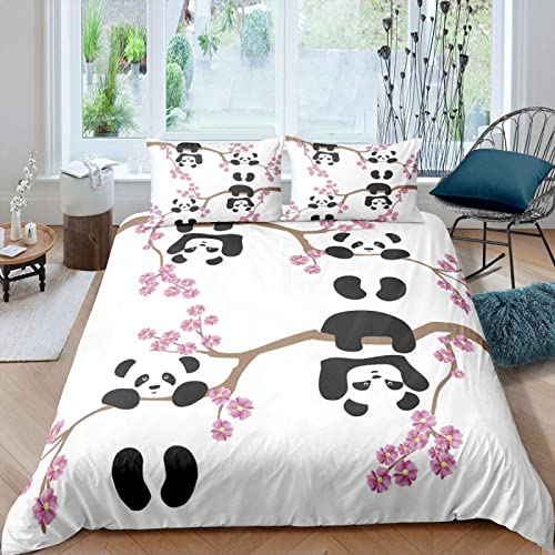 CHCHNXY BettwäSche 200x220,Weißer Panda 100% Microfaser 3D Print Bettbezug Mit 2 Kissenbezug 80x80cm Mit Reißverschluss,Weich Und Angenehme Bettwäsche Set Für Erwachsener CHCHNXY BettwäSche 200x220,Weißer Panda 100% Microfaser 3D Print Bettbezug Mit 2 Kissenbezug 80x80cm Mit Reißverschluss,Weich Und Angenehme Bettwäsche Set Für Erwachsener von CHCHNXY