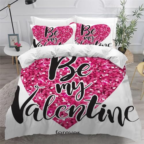 CHCHNXY BettwäSche 200x240,Liebe 3D Print Musterdesign Bettwäsche-Set,100% Mikrofaser Bettwaren-Sets Weiche 1 Bettbezug Mit Reißverschluss Und 2 Kissenbezug 80x80cm CHCHNXY BettwäSche 200x240,Liebe 3D Print Musterdesign Bettwäsche-Set,100% Mikrofaser Bettwaren-Sets Weiche 1 Bettbezug Mit Reißverschluss Und 2 Kissenbezug 80x80cm von CHCHNXY
