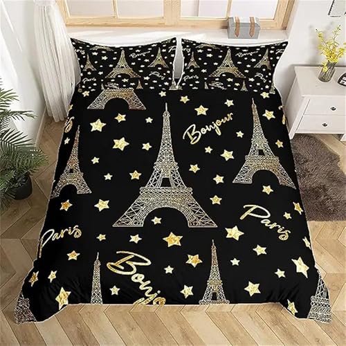 CHCHNXY BettwäSche 200x240,Schwarze Sterne 3D Print Musterdesign Bettwäsche-Set,100% Mikrofaser Bettwaren-Sets Weiche 1 Bettbezug Mit Reißverschluss Und 2 Kissenbezug 80x80cm CHCHNXY BettwäSche 200x240,Schwarze Sterne 3D Print Musterdesign Bettwäsche-Set,100% Mikrofaser Bettwaren-Sets Weiche 1 Bettbezug Mit Reißverschluss Und 2 Kissenbezug 80x80cm von CHCHNXY