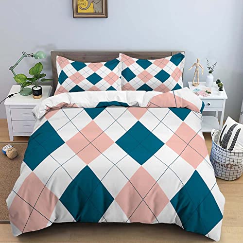 CHCHNXY Bettwäsche 135x200,Diamantgitter Flauschige Weich Microfaser Bettbezug Mit Reißverschluss,Für Kinder Jungen Mädchen Junge Bettwäsche-Sets(1*Kissenbezug 80x80cm CHCHNXY Bettwäsche 135x200,Diamantgitter Flauschige Weich Microfaser Bettbezug Mit Reißverschluss,Für Kinder Jungen Mädchen Junge Bettwäsche-Sets(1*Kissenbezug 80x80cm von CHCHNXY