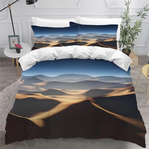 CHCHNXY Bettwäsche 135x200,Düne Flauschige Weich Microfaser Bettbezug Mit Reißverschluss,Für Kinder Jungen Mädchen Junge Bettwäsche-Sets(1*Kissenbezug 80x80cm von CHCHNXY