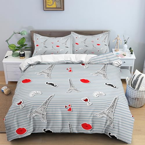 CHCHNXY Bettwäsche 135x200,Eiffelturm Flauschige Weich Microfaser Bettbezug Mit Reißverschluss,Für Kinder Jungen Mädchen Junge Bettwäsche-Sets(1*Kissenbezug 80x80cm CHCHNXY Bettwäsche 135x200,Eiffelturm Flauschige Weich Microfaser Bettbezug Mit Reißverschluss,Für Kinder Jungen Mädchen Junge Bettwäsche-Sets(1*Kissenbezug 80x80cm von CHCHNXY