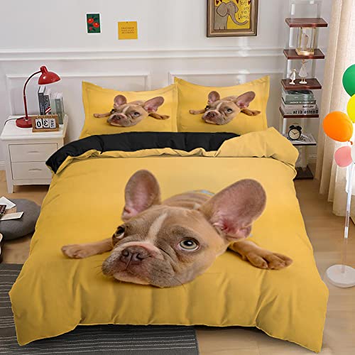 CHCHNXY Bettwäsche 135x200,Gelber Hund Flauschige Weich Microfaser Bettbezug Mit Reißverschluss,Für Kinder Jungen Mädchen Junge Bettwäsche-Sets(1*Kissenbezug 80x80cm CHCHNXY Bettwäsche 135x200,Gelber Hund Flauschige Weich Microfaser Bettbezug Mit Reißverschluss,Für Kinder Jungen Mädchen Junge Bettwäsche-Sets(1*Kissenbezug 80x80cm von CHCHNXY