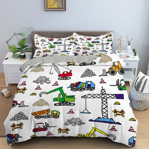 CHCHNXY Bettwäsche 135x200,Ingenieurauto Flauschige Weich Microfaser Bettbezug Mit Reißverschluss,Für Kinder Jungen Mädchen Junge Bettwäsche-Sets(1*Kissenbezug 80x80cm CHCHNXY Bettwäsche 135x200,Ingenieurauto Flauschige Weich Microfaser Bettbezug Mit Reißverschluss,Für Kinder Jungen Mädchen Junge Bettwäsche-Sets(1*Kissenbezug 80x80cm von CHCHNXY