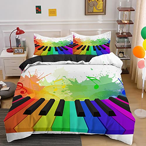 CHCHNXY Bettwäsche 135x200,Klavier Flauschige Weich Microfaser Bettbezug Mit Reißverschluss,Für Kinder Jungen Mädchen Junge Bettwäsche-Sets(1*Kissenbezug 80x80cm CHCHNXY Bettwäsche 135x200,Klavier Flauschige Weich Microfaser Bettbezug Mit Reißverschluss,Für Kinder Jungen Mädchen Junge Bettwäsche-Sets(1*Kissenbezug 80x80cm von CHCHNXY