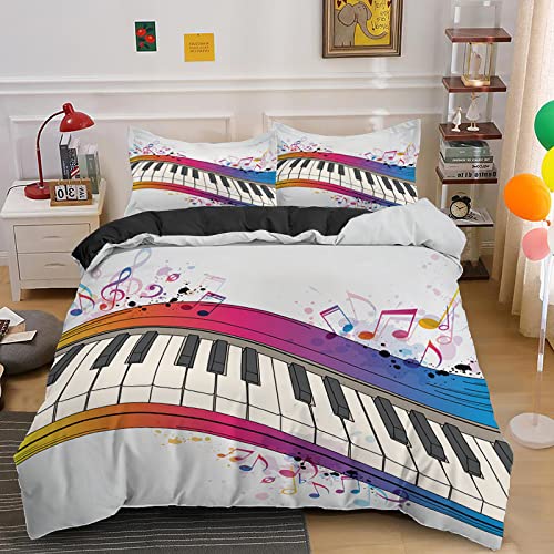 CHCHNXY Bettwäsche 135x200,Klavier Flauschige Weich Microfaser Bettbezug Mit Reißverschluss,Für Kinder Jungen Mädchen Junge Bettwäsche-Sets(1*Kissenbezug 80x80cm CHCHNXY Bettwäsche 135x200,Klavier Flauschige Weich Microfaser Bettbezug Mit Reißverschluss,Für Kinder Jungen Mädchen Junge Bettwäsche-Sets(1*Kissenbezug 80x80cm von CHCHNXY