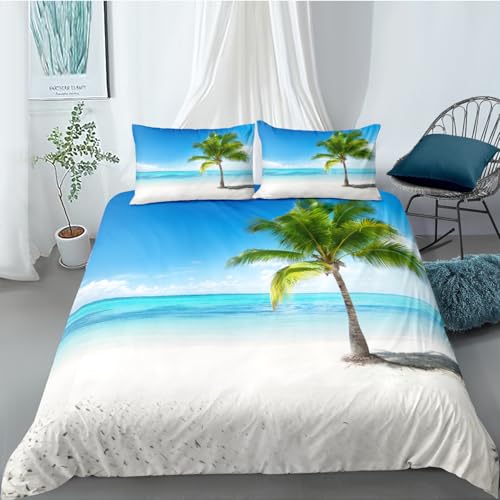 CHCHNXY Bettwäsche 135x200,Kokosnussbaum Flauschige Weich Microfaser Bettbezug Mit Reißverschluss,Für Kinder Jungen Mädchen Junge Bettwäsche-Sets(1*Kissenbezug 80x80cm CHCHNXY Bettwäsche 135x200,Kokosnussbaum Flauschige Weich Microfaser Bettbezug Mit Reißverschluss,Für Kinder Jungen Mädchen Junge Bettwäsche-Sets(1*Kissenbezug 80x80cm von CHCHNXY