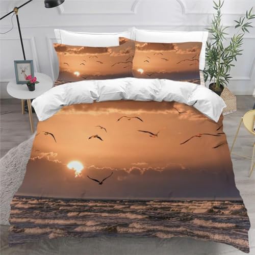 CHCHNXY Bettwäsche 135x200,Möwe Flauschige Weich Microfaser Bettbezug Mit Reißverschluss,Für Kinder Jungen Mädchen Junge Bettwäsche-Sets(1*Kissenbezug 80x80cm CHCHNXY Bettwäsche 135x200,Möwe Flauschige Weich Microfaser Bettbezug Mit Reißverschluss,Für Kinder Jungen Mädchen Junge Bettwäsche-Sets(1*Kissenbezug 80x80cm von CHCHNXY
