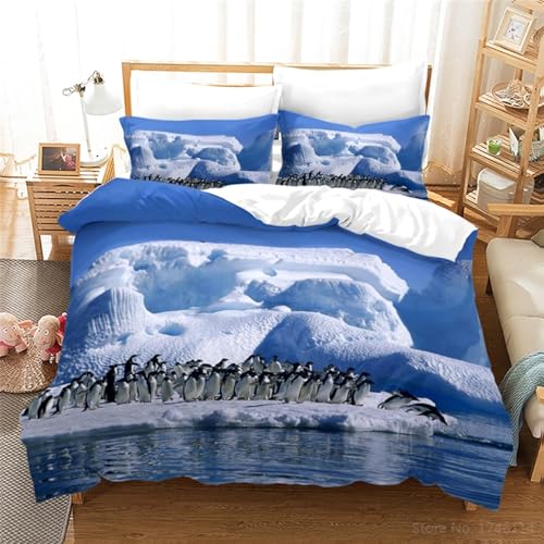 CHCHNXY Bettwäsche 135x200,Pinguin Flauschige Weich Microfaser Bettbezug Mit Reißverschluss,Für Kinder Jungen Mädchen Junge Bettwäsche-Sets(1*Kissenbezug 80x80cm CHCHNXY Bettwäsche 135x200,Pinguin Flauschige Weich Microfaser Bettbezug Mit Reißverschluss,Für Kinder Jungen Mädchen Junge Bettwäsche-Sets(1*Kissenbezug 80x80cm von CHCHNXY