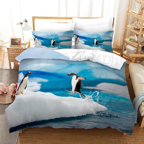CHCHNXY Bettwäsche 135x200,Pinguin Flauschige Weich Microfaser Bettbezug Mit Reißverschluss,Für Kinder Jungen Mädchen Junge Bettwäsche-Sets(1*Kissenbezug 80x80cm CHCHNXY Bettwäsche 135x200,Pinguin Flauschige Weich Microfaser Bettbezug Mit Reißverschluss,Für Kinder Jungen Mädchen Junge Bettwäsche-Sets(1*Kissenbezug 80x80cm von CHCHNXY