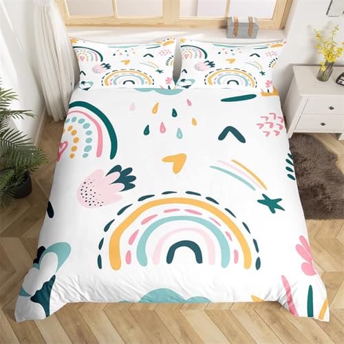 CHCHNXY Bettwäsche 135x200,Regenbogen Flauschige Weich Microfaser Bettbezug Mit Reißverschluss,Für Kinder Jungen Mädchen Junge Bettwäsche-Sets(1*Kissenbezug 80x80cm CHCHNXY Bettwäsche 135x200,Regenbogen Flauschige Weich Microfaser Bettbezug Mit Reißverschluss,Für Kinder Jungen Mädchen Junge Bettwäsche-Sets(1*Kissenbezug 80x80cm von CHCHNXY