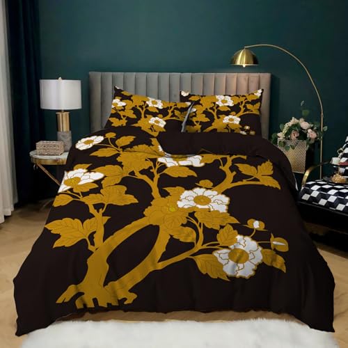 CHCHNXY Bettwäsche 200x200,Blume 3 Teilig Weich Und Atmungsaktiv Bettwäsche-Set,Für Jugendliche Erwachsene 1 Bettbezüge Mit Reißverschluss Und 2 Kissenbezug 80x80cm CHCHNXY Bettwäsche 200x200,Blume 3 Teilig Weich Und Atmungsaktiv Bettwäsche-Set,Für Jugendliche Erwachsene 1 Bettbezüge Mit Reißverschluss Und 2 Kissenbezug 80x80cm von CHCHNXY