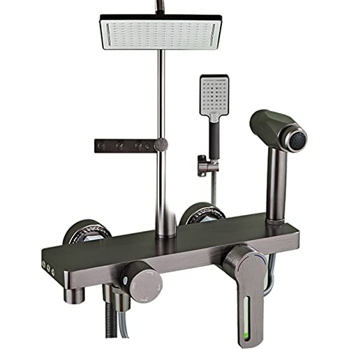 12 Zoll Hochdruckniederschlag Duschkopf/Handheld Duschkopf-Kombination, Hochfluss-Badezimmer-Dusche 6-Spray-Modus, verstellbarer Duschverlängerungsarm und 59-Zoll-Schlauch 12 Zoll Hochdruckniederschlag Duschkopf/Handheld Duschkopf-Kombination, Hochfluss-Badezimmer-Dusche 6-Spray-Modus, verstellbarer Duschverlängerungsarm und 59-Zoll-Schlauch von CHCWR