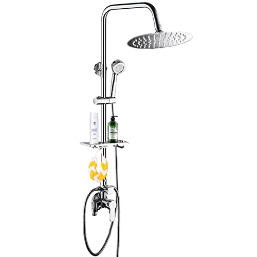 8 Zoll Regen Duschkopf mit Handheld -Spray -Kombination, doppelte abnehmbare Niederschlagsduschköpfe, verchromtes Badezimmer Hochdruck Wasserfall Handgehalt mit Schlauchhalter 8 Zoll Regen Duschkopf mit Handheld -Spray -Kombination, doppelte abnehmbare Niederschlagsduschköpfe, verchromtes Badezimmer Hochdruck Wasserfall Handgehalt mit Schlauchhalter von CHCWR