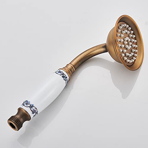 Brass Handshower Kopfdusche Wasserhahn Ersetzen Sie Kopfheld Duschkopf Chrom/antike Messing/Schwarze Bronze/Golden/Nickel, Chrom B Brass Handshower Kopfdusche Wasserhahn Ersetzen Sie Kopfheld Duschkopf Chrom/antike Messing/Schwarze Bronze/Golden/Nickel, Chrom B von CHCWR