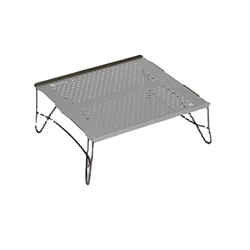 CHCWR Camp-Tabelle 2Camping Grilltisch im Freien Picknick Schreibtisch Leicht mit hartem Klapptisch Aluminiumlegierung Mini-Tisch mit Tragetasche (Farbe: Rojo) von CHCWR