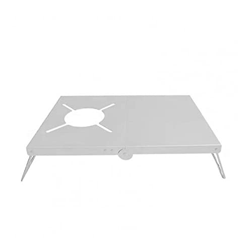 CHCWR Camping -Tisch Camping Table Herd Ständer robuster winddes Wärmeisolierung Mini Camping Table Gasherd Ständer für Grillkochkochfaltbar und leichtes Campingtisch, Silber, Silber CHCWR Camping -Tisch Camping Table Herd Ständer robuster winddes Wärmeisolierung Mini Camping Table Gasherd Ständer für Grillkochkochfaltbar und leichtes Campingtisch, Silber, Silber von CHCWR
