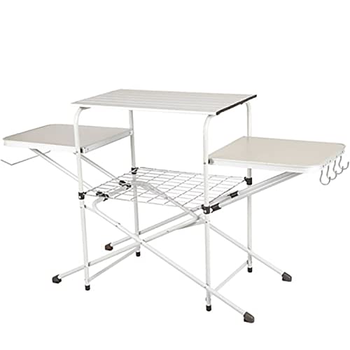 CHCWR Camptisch Camp Küchenküche Kochständer mit DREI Tischplatten tragbarer Klapptisch Camping Table Aluminiumlegierung Picknick -Grill -Tisch CHCWR Camptisch Camp Küchenküche Kochständer mit DREI Tischplatten tragbarer Klapptisch Camping Table Aluminiumlegierung Picknick -Grill -Tisch von CHCWR