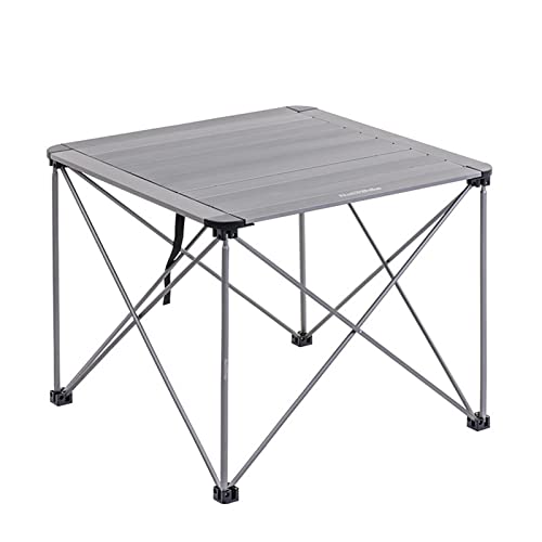 CHCWR Camptisch Camping tragbare Faltbare Tisch -Aluminiumlegierung für Picknick -Grill -Touren im Freien (Farbe: Brown) (Silv von CHCWR