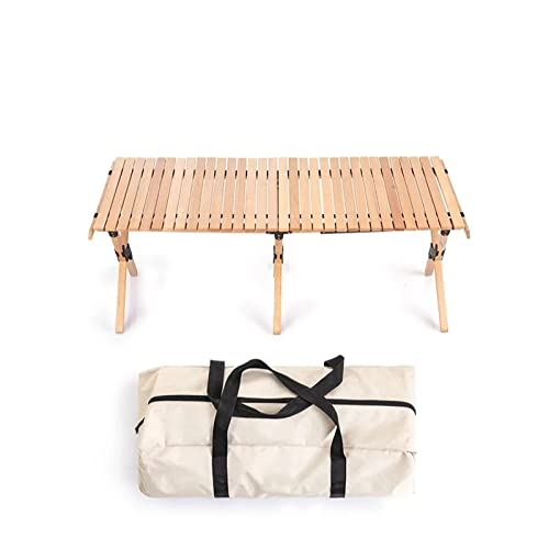CHCWR Camptisch Outdoor Camping Klappertisch Haus selbstfahrende Tour Holzgrill Picknick Tabelle 122x60x43cm von CHCWR