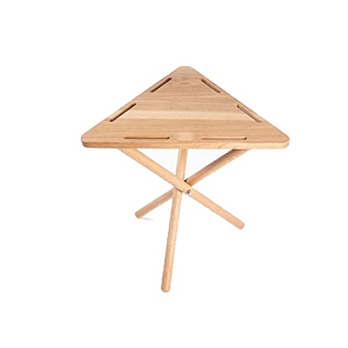 CHCWR Camptisch Outdoor Camping Massive Eiche Holz Dreieck Trestle Schreibtisch Einfache Fischerei Picknick Grillen Kaffee Tee Tisch Selbstfahrende Ausrüstung von CHCWR