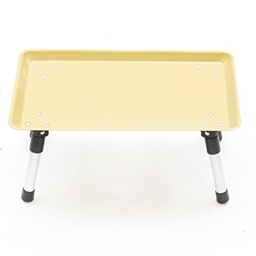 CHCWR Camptisch Outdoor Camping tragbares Klapptisch Reisen Leichter Couchtisch Eisentisch Zelt Mini Tisch Multifunktionales Haus Angelgeräte (Farbe: YEL, Gelb von CHCWR