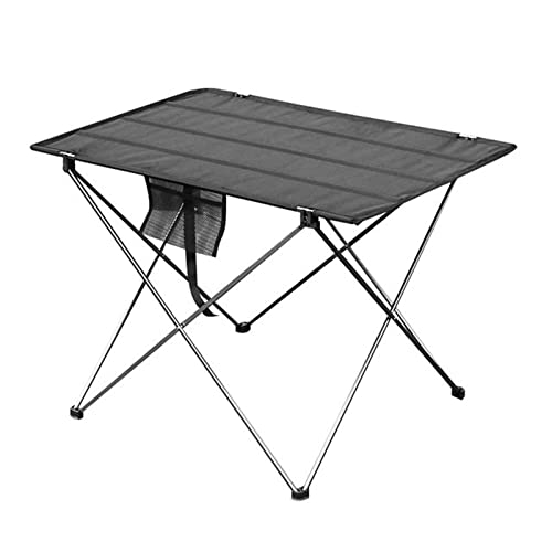 CHCWR Camptisch Outdoor Faltbarer Tisch tragbare Campingmöbel Ultraleicher Aluminium Computerbetttische Klettern Wanderpicknick Klappstuhl (Farbe: R. von CHCWR