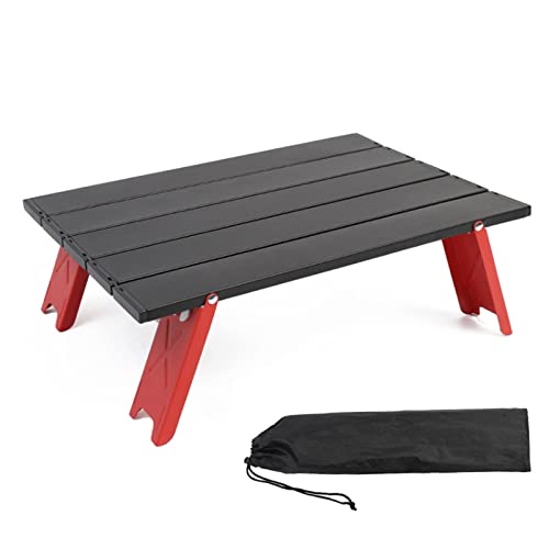 CHCWR Camptisch Outdoor Klapptisch Tragbarer Strandcamping -Picknicktisch mit Tragetasche Leichtes Mini -faltbares BBQ -Picknick -Schreibtisch (Farbe: Farbe: von CHCWR