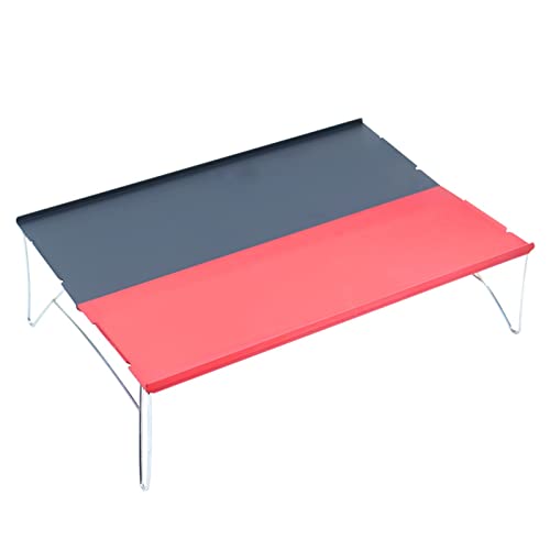 CHCWR Camptisch Outdoor persönlicher Tisch Faltbare kleine tragbare Klapptisch Mini Fahrrad Wandercampingzubehör Aluminium Aluminium von CHCWR