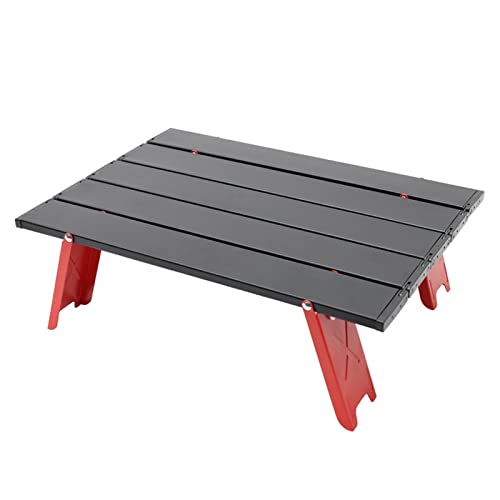 CHCWR Camptisch tragbare Klappkampagentisch Faltbare Aluminiumlegierung im Freien Dinner Desk Möbel Mini Picknick BBQ Tours Tabelle (Farbe: Mini Silber) von CHCWR