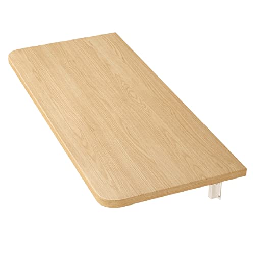 CHCWR Drop Blatttische für kleinen Raum, Holzmontisch mit Holzmauer, wandmontierte Schreibtisch Workbench, Fold Down Floating Desk, Platz sparende Wäscheklappheit von CHCWR