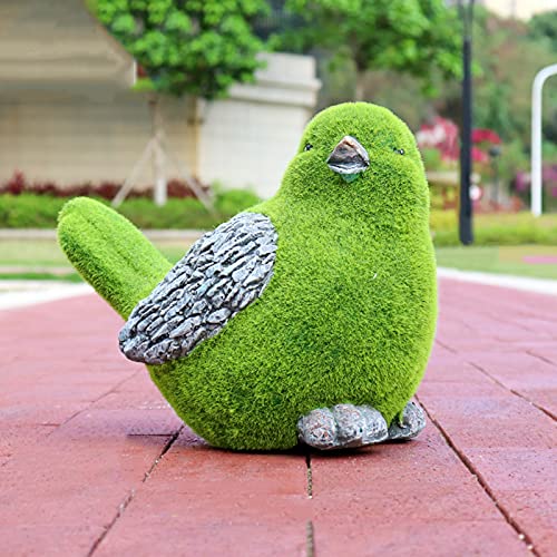 CHCWR Garten Versperrte Kaninchenstatue-Dekor-Oster Moos Bunny Figuren Ornament, künstliches Rasen Tier, grüne Umwelt wasserdichte FRP, für Patio Lawn Yard, K. von CHCWR