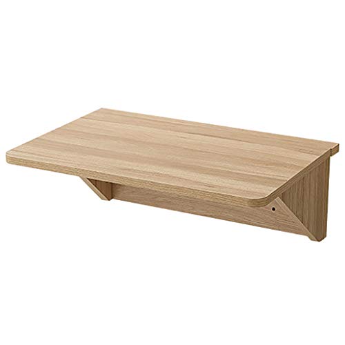 CHCWR Klapperschaftsmontierter Tisch, Klappküche Esstisch Schreibtisch, Platz sparsamer Hangentisch für Lernen, Schlafzimmer, Badezimmer oder Balkon (Holzfarbe 60 * 40 cm CHCWR Klapperschaftsmontierter Tisch, Klappküche Esstisch Schreibtisch, Platz sparsamer Hangentisch für Lernen, Schlafzimmer, Badezimmer oder Balkon (Holzfarbe 60 * 40 cm von CHCWR