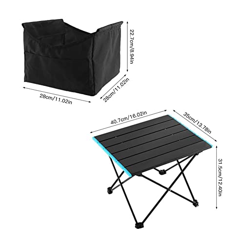 Camping -Tisch tragbarer Camping -Tisch Klapptisch Aluminiumtisch mit Aufbewahrungstasche Tragetasche für Picknick -Wandercampingkochen und faltbare Außen- und Leichte Campingtisch, Schreibtisch 1 von CHCWR