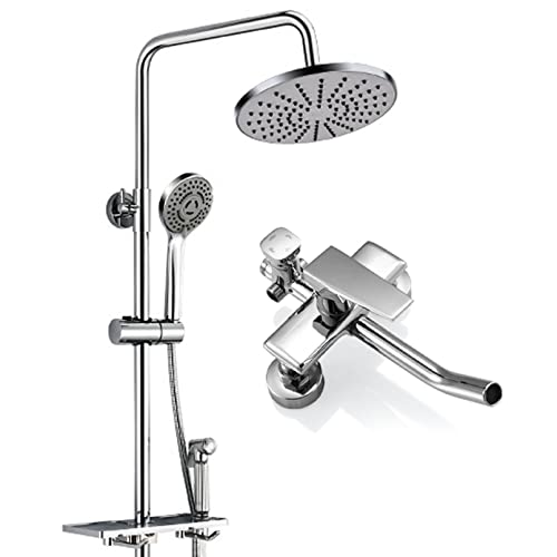 Duschkopf -Kombination, 8,7 Zoll Hochdruck Regen Duschkopf mit verstellbarem Verlängerungsarm und 3 Einstellungen Handheld Duschkopf Kombination für Wannenfliesen Wände Haustiere Reinigung Duschkopf -Kombination, 8,7 Zoll Hochdruck Regen Duschkopf mit verstellbarem Verlängerungsarm und 3 Einstellungen Handheld Duschkopf Kombination für Wannenfliesen Wände Haustiere Reinigung von CHCWR