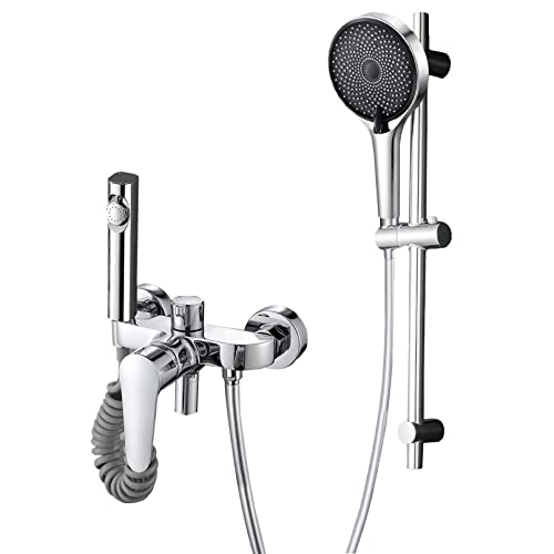 Duschkopf -Kombination, Hochdruck Handheld Duschkopf -Set mit verstellbarem Verlängerungsarm und 3 Einstellungen Handheld Duschkombination, wandmontierte Hochfluss -Badezimmer Dusche Duschkopf -Kombination, Hochdruck Handheld Duschkopf -Set mit verstellbarem Verlängerungsarm und 3 Einstellungen Handheld Duschkombination, wandmontierte Hochfluss -Badezimmer Dusche von CHCWR