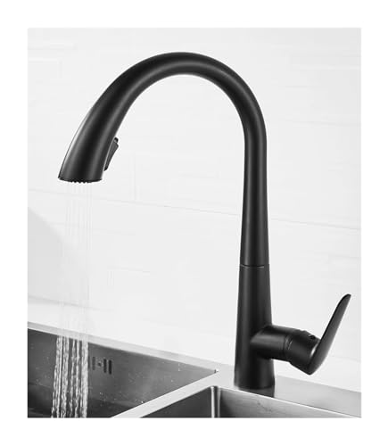 Gunmetal Grey Pull -Küchenarmatur mit schwenkbarem Teleskop schwarz -weißes Design Heißer und kaltes Wasser Spüle Wasserhahn für Badezimmer Eitelkeit 60 cm Mixer Gunmetal Grey Pull -Küchenarmatur mit schwenkbarem Teleskop schwarz -weißes Design Heißer und kaltes Wasser Spüle Wasserhahn für Badezimmer Eitelkeit 60 cm Mixer von CHCWR
