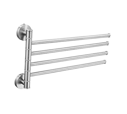 Handtuchhandtuch Schiene Wandmontierte Handtuchregal Edelstahl Rack Drehhandtuchhalter Schwung Handtuchhalter für Küchen Badezimmer Toilettenhandtuch Handtuchhalter/DREI Arm die neuen von CHCWR