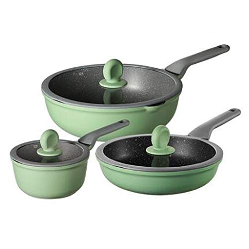 Kochgeschirrset Suppe Pot Fritting Pfanne Kochwerkzeug Nicht-Stall-Küche Induktion Kocher Milch Pot Nudeln Wok Hotpot Auflauf (Größe: Set Mahl Kochgeschirrset Suppe Pot Fritting Pfanne Kochwerkzeug Nicht-Stall-Küche Induktion Kocher Milch Pot Nudeln Wok Hotpot Auflauf (Größe: Set Mahl von CHCWR