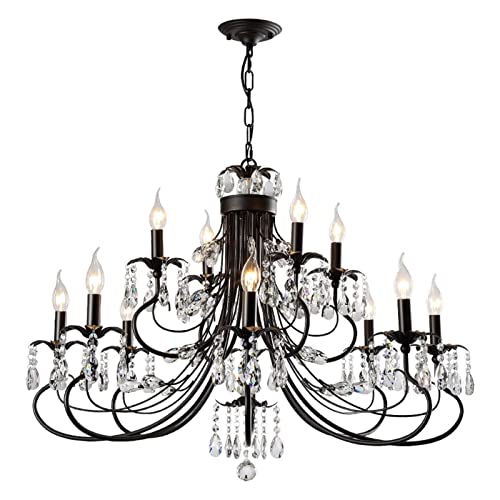 Kristall Kronleuchter Kristall Kronleuchter moderner Decken Krorenleuchter Kristalllicht Wohnzimmer Licht Retro Esszimmer Leuchtdicht Persönlichkeit - Kerzeneisenlicht Lichtleuchte Deckenleuchte, Kristall Kronleuchter Kristall Kronleuchter moderner Decken Krorenleuchter Kristalllicht Wohnzimmer Licht Retro Esszimmer Leuchtdicht Persönlichkeit - Kerzeneisenlicht Lichtleuchte Deckenleuchte, von CHCWR