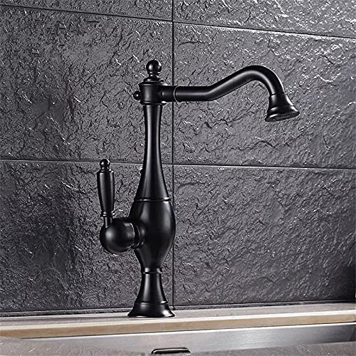 Küchenarmatur, Bauernhaus und kommerzielles Küchenspüle Wasserhahn, Retro -Teekannenstil schwarzer Messing -Küchenarmatur, 360 ° Rotatable gebürstbarer goldener Küchenmixer (Gold mit Schlauchgröße 1) Küchenarmatur, Bauernhaus und kommerzielles Küchenspüle Wasserhahn, Retro -Teekannenstil schwarzer Messing -Küchenarmatur, 360 ° Rotatable gebürstbarer goldener Küchenmixer (Gold mit Schlauchgröße 1) von CHCWR