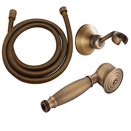 Messing- und Porzellan Badezimmer Hand Dusche Kopf Niederschlag Dusche Wasserhahn Dusche Duschschlauch, Chrom ein Stil Messing- und Porzellan Badezimmer Hand Dusche Kopf Niederschlag Dusche Wasserhahn Dusche Duschschlauch, Chrom ein Stil von CHCWR