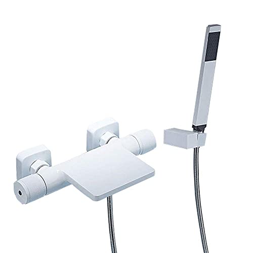 Moderne Badezimmer Wasserfall Badewanne Mixer Tap Bad Duschmischer Tippset Dual Hebel Hahn mit Handheld Duschkopf Bad Duschmischer Zapfhack Moderne Badezimmer Wasserfall Badewanne Mixer Tap Bad Duschmischer Tippset Dual Hebel Hahn mit Handheld Duschkopf Bad Duschmischer Zapfhack von CHCWR